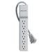 Belkin 6 Outlet Home/Office Surge Protector -Rotating plug - 8 foot cord - White -720 Joules (BE10600008R)