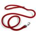Yellow Dog Design Rope Dog Leash - Colorfast Red - 3/8 Diam x 4 ft Long - for Training Hiking and Walking - Made in The USA