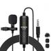 SYNCO Lav-S6E Professional Lavalier Microphone Clip-on Omnidirectional Condenser Mic Auto-Pairing 6M/19.7 Long Cable with Windscreen for DSLR Camera Smartphone PC Video Recording Vlogging I