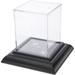 Pioneer Plastics Clear Square Plastic Desktop Aquarium with Base 6.625 W x 6.625 D x 6 H Pack of 2