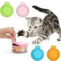 4 Pcs Can Lids For Tins Silicone Tin Lids For Cans Tin Covers For Cat Food Can Covers Pet Food for Food Cans For Dogs and Cats Help Keep Food Fresh in The Refrigerator