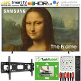 Samsung QN55LS03BA 55 inch The Frame QLED 4K UHD Quantum HDR Smart TV (2022) Bundle with TaskRabbit Installation Services + Deco Gear Wall Mount + HDMI Cables + Surge Adapter