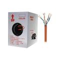 Nippon Labs 50CP-C5E-ST-1K-OR 1000 ft. Bare Copper Cat5e Bulk Cable 350MHz Stranded Wire - Orange