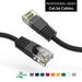 4ft (1.2M) Cat5E UTP Ethernet Network Booted Cable 4 Feet (1.2 Meters) Gigabit LAN Network Cable RJ45 High Speed Patch Cable Black (10 Pack)