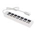 Carevas JDL-A7 HUB USB Hub 7 Port USB 2.0 Independent Switch Indicator High Speed Ultra Slim Splitter Hub with USB Cable for Desktop Notebook USB Scanner Digital U Disk USB Keyboard and more