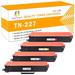 Toner H-Party 4-Pack Compatible Toner Cartridge for Brother TN-227 TN-227BK TN-227C TN-227M TN-227Y MFC-L3750CDW HL-L3210CW HL-L3290CD HL-L3230CDW Printer Ink (Black Cyan Magenta Yellow)