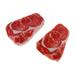 2Pcs Beef Shape Dog Squeaky Chew Training Supplies Puppy Gift