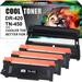 Cool Toner Compatible Toner Cartridge + Drum Unit Replacement for TN-450 DR-420 (3 x TN-450 Toner + 1 x DR-420 Drum Unit)