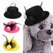 SPRING PARK Pet Cat Dog Hat Gentleman Fedora Cap for Puppy Small Pet Party