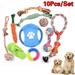 Pet Dog Puppy Knot Chew Rope Knot Toys Clean Teeth Durable Braided Bone Rope Pet Molar Toy Pet Supplies Random Color(BM725)