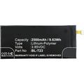 Batteries N Accessories BNA-WB-P8320 Cell Phone Battery - Li-Pol 3.85V 2500mAh Ultra High Capacity Battery - Replacement for LG BL-T23 EAC63278801 Battery