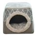 TureClos Pet Dog Cat Nest Bed Pad Puppy Soft Warm Cave House Autumn Winter Closed Room Tent Foldable Sleeping Mat XL