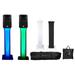 2 Rockville RPG15BT 15 Powered 1000w Wireless Link DJ Speakers Bluetooth+Totems