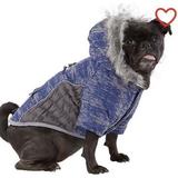 Top Paw Ultra Reflective Dog Hooded Winter Waterproof Coat Blue/Grey Size X-Large