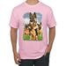 Wild Bobby German Shepherd Dog Animal Pet Lover Dog Lover Men s Graphic Tees Light Pink 4XL