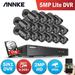 ANNKE 1080P H.264+ 16CH CCTV Camera DVR System 16pcs IP66 Waterproof 2.0MP Bullet Cameras Home Video Security CCTV Kit with 1T Hard Drive