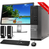 Restored Dell Desktop SFF Computer Intel Core i3 Processor 8GB Ram 1TB HDD 19 LCD Keyboard and Mouse BTO Wi-Fi Adapter Speakers Windows 10 PC (Refurbished)