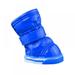 Dog Sneakers Pet Warm Plush Lining Snow Boots Brightly Color Waterproof Slip-resistant Shoes 4 Pcs/Sets