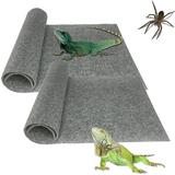 Dream Lifestyle Reptile Carpet Water Absorbent Foldable Soft Comfortable Wear-resistant Freely Cut Clean Environment Terrarium Liner Bedding Reptile Substrate Sand Mat for Puppy Tank