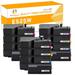 Toner H-Party Compatible Toner Cartridge Replacement for Dell 593-BBJX 593-BBJU 593-BBJW 593-BBJV Used for Dell E525W Printer Ink (3*Black 3*Cyan 3*Magenta 3*Yellow 12-Pack)