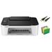 Canon PIXMA TS35-Series Color Inkjet Printer All-in-One Wireless Printer Print Copy Scan Mobile Printing 4800 x 1200 dpi 1.5 LCD with File Folder and MTC Printer Cable