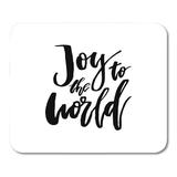 Home Merry Christmas Joy to The World for Greetings Congratulations Housewarming Overlays Saying Mousepad Mouse Pad Mouse Mat 9x10 inch