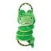 Outward Hound Springys Gator Plush Dog Tug Toy Green Medium