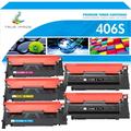 True Image 5-Pack Compatible Toner Cartridge for Samsung CLT-M406S 406S Work with CLP-360 CLX-3300 CLX-3305FW CLX-3306W CLX-3306FN Xpress C460W C410W (2*Black Cyan Magenta Yellow)