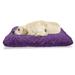Plum Pet Bed Monotone Demonstration of Repetitive Ripe Fruits Natural Organic Botany Foods Resistant Pad for Dogs and Cats Cushion with Removable Cover 24 x 39 Purple and Violet by Ambesonne