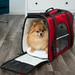 YouLoveIt Pet Travel Carrier Portable Bag Cat Carrier Dogs Puppy Comfort Portable Pet Bag Soft Sided Portable Bag Comfort Bag Travel Case 2 Sizes