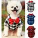 Walbest Plaid Puppy Shirts with Bow Tie Dog Buffalo Shirt Pet Christmas Sweatshirt Bow Dog Shirt Outfit for Birthday Party Small Dogs Cats Holiday Photo Wedding Supplies(Red 2XL)