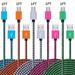 Android Charger Braided 1Ft 5Pack Fast Charger Android Cable Micro USB Power Cords Compatible for Samsung Galaxy J7 S7 J3 S6 Edge Charger LG Stylo 3 2 K30 K20 Moto X Kindle Fire and More