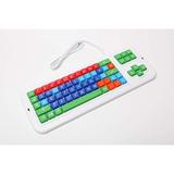 Clevy Color Coded Italian Keyboard with Uppercase White Lettering - 102687