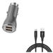 Car Charger w 6ft USB-C Cable for Samsung Galaxy A73 5G A53 5G A33 5G A13 5G A03s Phones - 36W Fast 2-Port USB Type-C Cable Power Type-C Charger Cord Power Wire