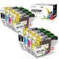 FASTINK Compatible LC3013 Ink Cartridges Replacement for Brother LC3011 LC3011XL LC3013XL for Brother MFC-J491DW MFC-J895DW MFC-J690DW MFC-J497DW 8 Pack-Black Cyan Magenta Yellow