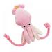 Cute Squid Dog Toy Squeaky Toys for Dogs Plush Squeaker Dog Toy Pet Chew Squeak Toys Cute Octopus Plush Pet Puppy Rope Toys for Puppy Baby
