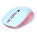 Seenda 2.4G Wireless Computer Mouse with 3 Adjustable Levels Silence and Quick Response Mouse Optical Mice for Laptop PC Pink & Blue