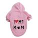 Winter Warm Hoodies Pet Pullover Cute Puppy Sweatshirt Dog Christmas Small Cat Dog Outfit Pet Apparel Clothes Z1-Pink 9XL