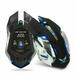 2.4GHz wireless Gaming Mouse Rechargeable With Breathing Light ZERODATE Black