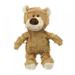 Dog Squeaky Toys Plush Animal Doll Dog Toys Beggar bear Toys for Small Dogs Durable Dog Chew Toys Plush Cute Animals Natural Puppy Toys for Teething Pet Toys Squeak(Light Brown)