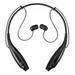 Bluetooth Neckband Headphones with Magnetic Earbuds Flexible Wireless Bluetooth Headset HD Stereo Noise Cancelling Earphones for Mobile phone Media Devices(Black)
