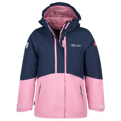 Trollkids - Girl's Skanden 3in1 Jacket - Doppeljacke Gr 92 rosa/blau