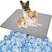 Pet Dog Cooling Mat Pad for Dogs Cats Ice Silk Mat Cooling Blanket Cushion for Kennel/Sofa/Bed/Floor/Car Seats Cooling