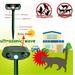 1/2Pcs Ultrasonic Animal Repellent Solar Powered Animal Repeller Motion Activated Cat Deterrent Motion Sensor Outdoor Animal Deterrent Devices Waterproof Deterrent Scarer to Repel Cat Dog Rabbit Deer