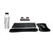 Logitech MK270 Wireless Keyboard & Mouse Combo Travel Home Office Modern Bundle with Set of 2 Pro Portable Wireless Bluetooth Speakers Charging Tray Gel Wrist Pad Gel Mouse Pad & 20 oz. Canteen