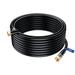 Coaxial Cable RG6 Right Angle 90Â° 50 ft Coax Cable F-Type Triple Shielded Coax Cable (Black)