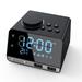 Alarm Clock Radio Bluetooth Speaker Dual Alarm Clocks with Dual USB Charging Port
