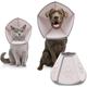 Soft Dog Cone After Surgery Recovery Comfy Cones for Dogs Cats Adjustable Cone Collar Prevent Collar for Small Medium Large Dogs Help Dog Healing from Wound (M Size)