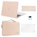 Mosiso 5 in 1 New Macbook Air 13 Inch Case A2337 M1 A2179 2020 Release Hard Case Shell Cover&Sleeve Bag for Apple MacBook Air 13 with Retina Display andTouch ID Camel