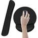 Ergonomic Mouse Pad with Wrist Support Premium Memory Foam Keyboard Wrist Support Bar and Mouse Wrist Rest Pads Set- for Comfortable Typing &Wrist Pain Relief Mouse Pad with Wrist Support Bar